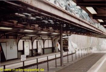 Bahnsteig der alten Station